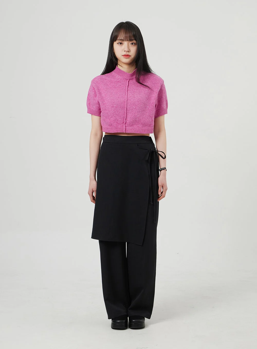 Wrapped Skirt Wide Leg Pants OF324 - Image 9
