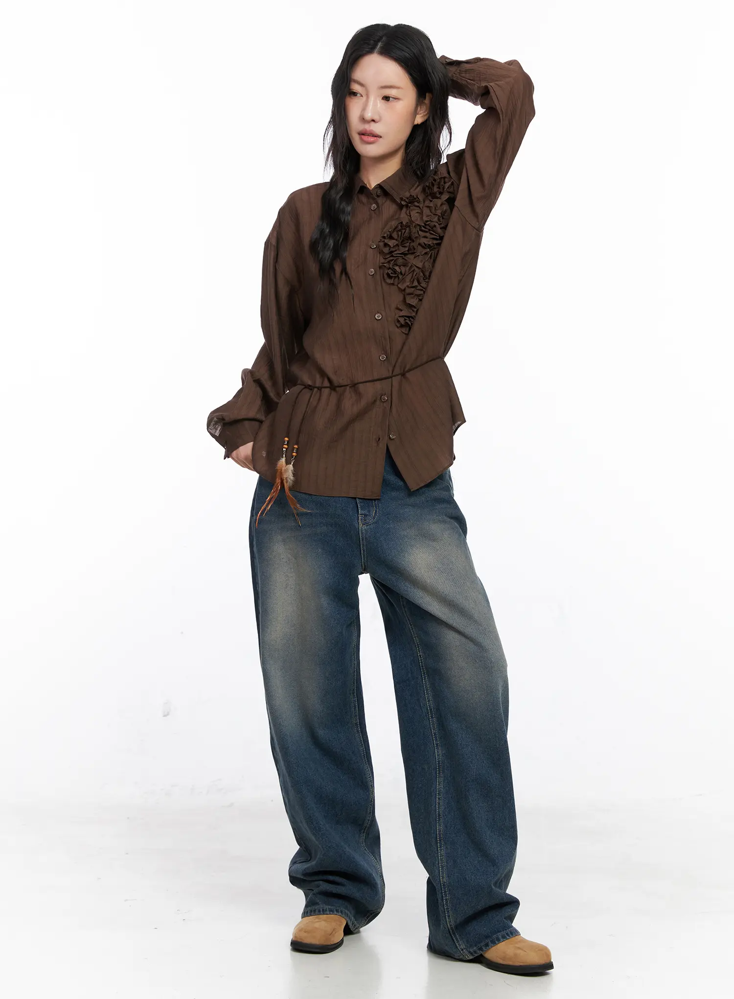 Xyla Vintage Pocket Baggy Jeans CO507 - Image 2
