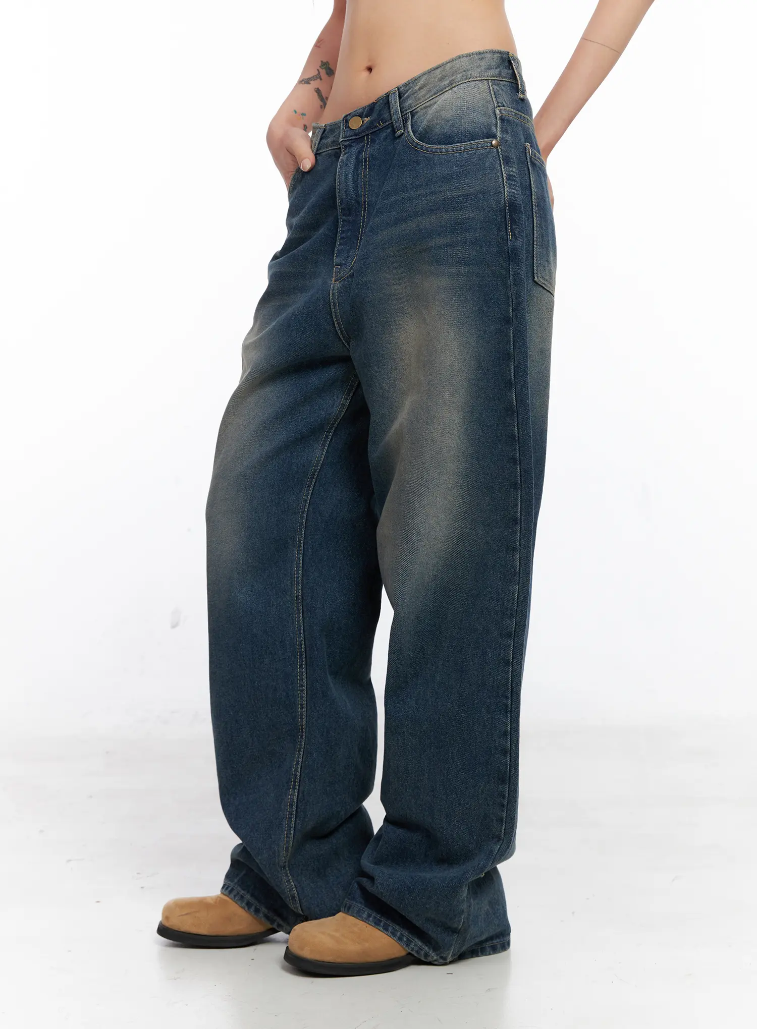Xyla Vintage Pocket Baggy Jeans CO507 - Image 3