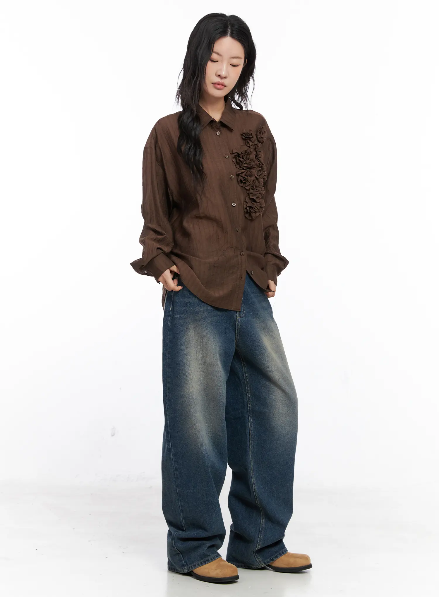 Xyla Vintage Pocket Baggy Jeans CO507 - Image 4