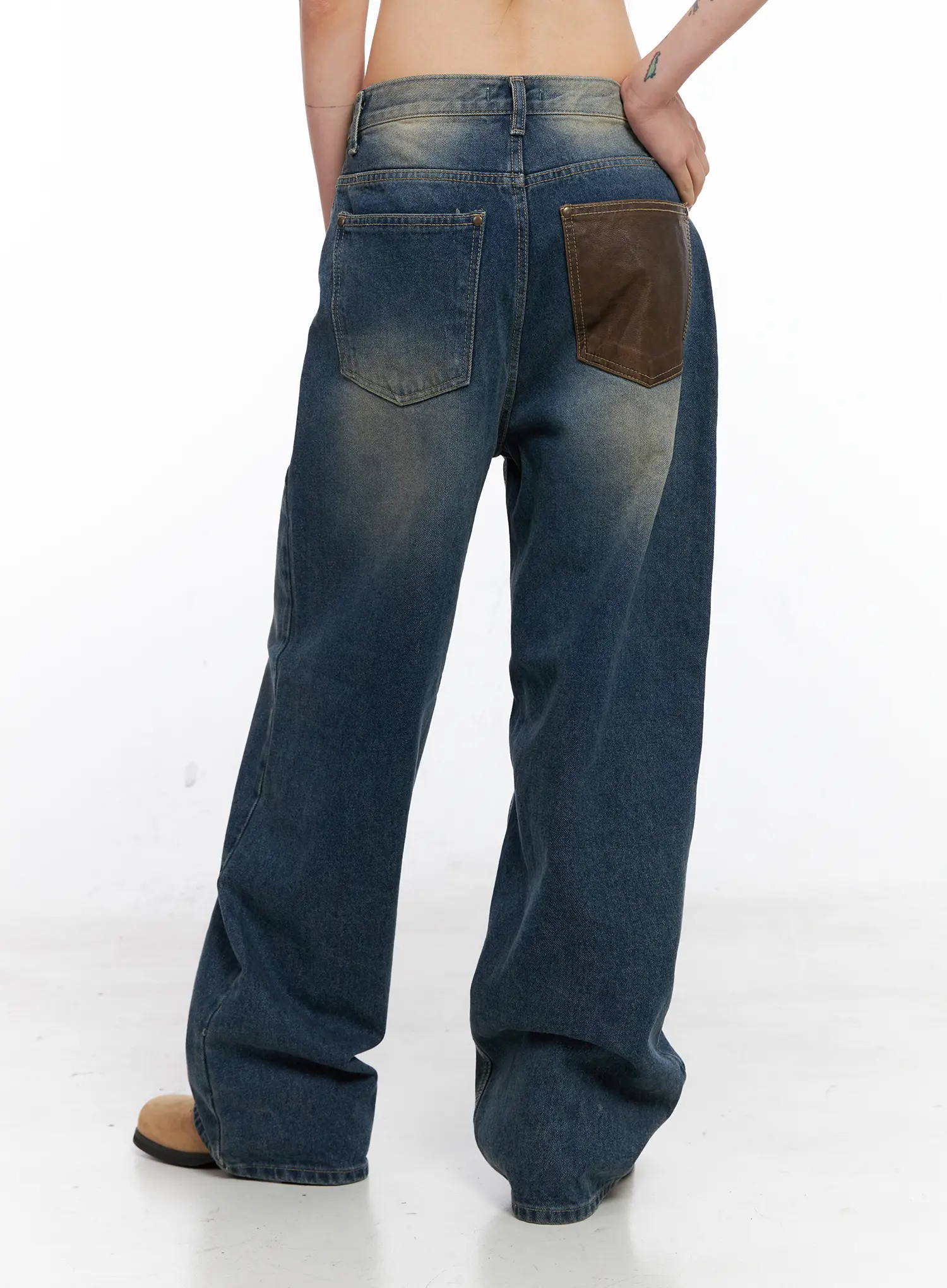 Xyla Vintage Pocket Baggy Jeans CO507 - Image 6