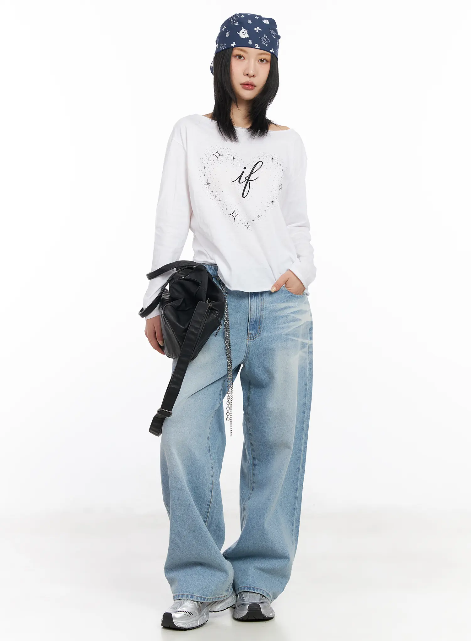 Yuqi Vintage Wash Wide-Leg Jeans CF526 - Image 8