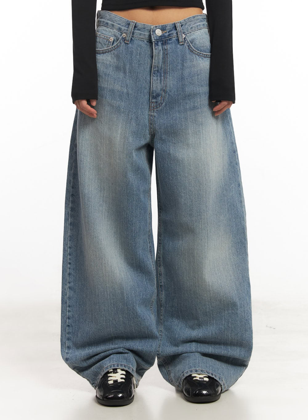 Yvette Washed Baggy Jeans IA517 - Image 5