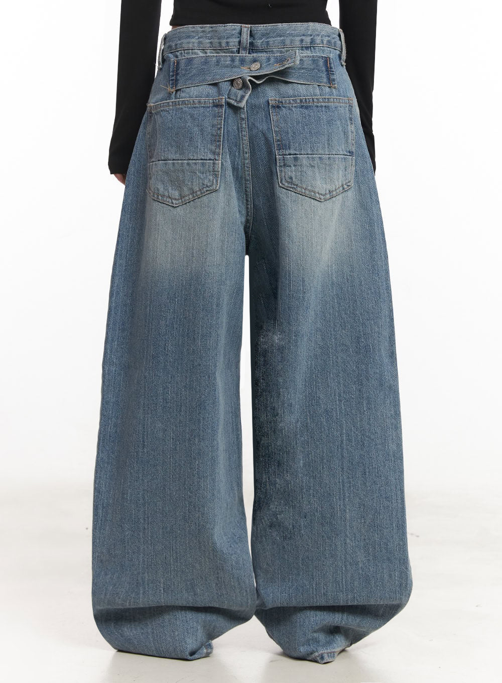 Yvette Washed Baggy Jeans IA517 - Image 9