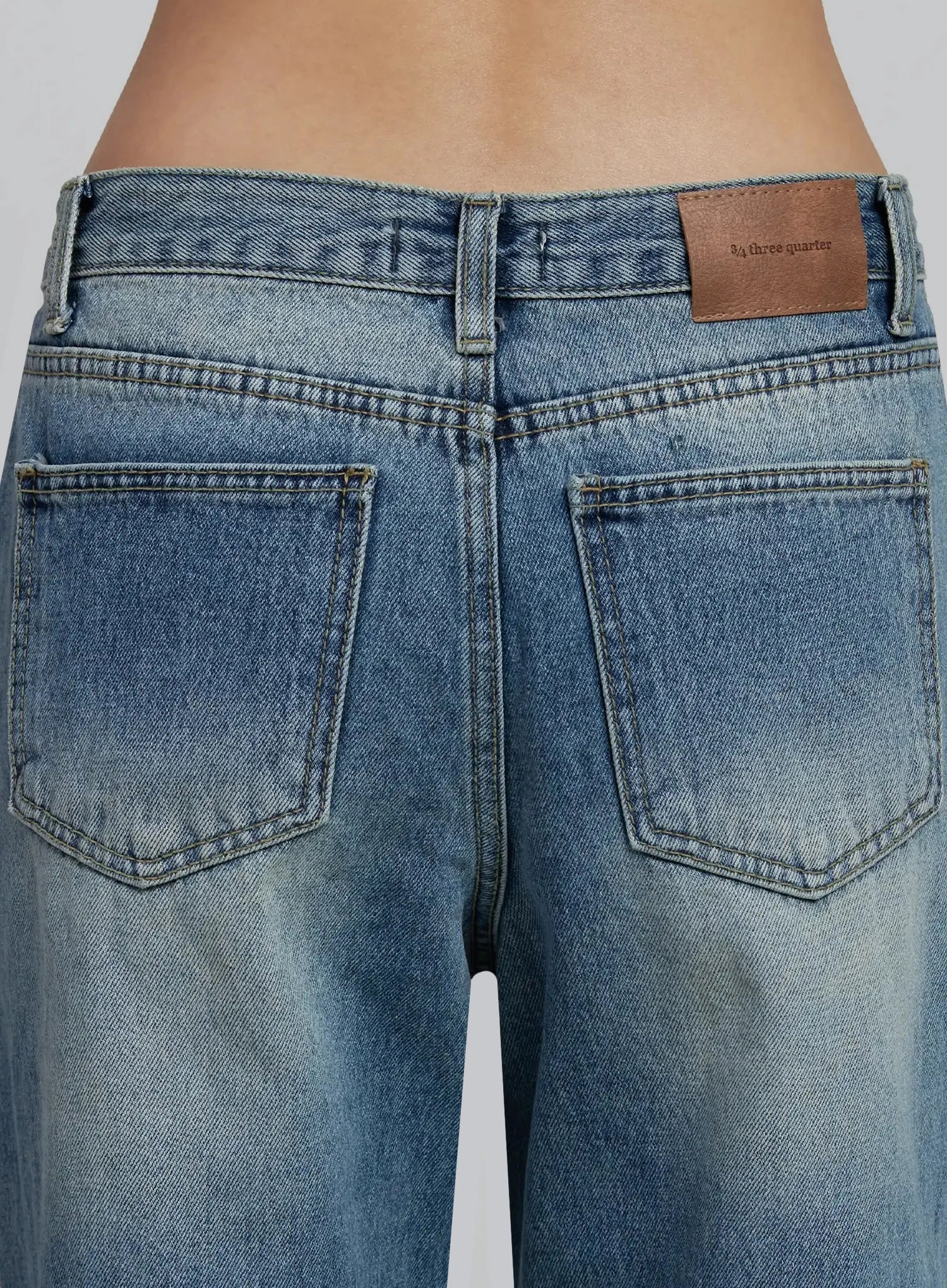 Zahra Vintage Washed Wide Jeans IM520 - Image 12