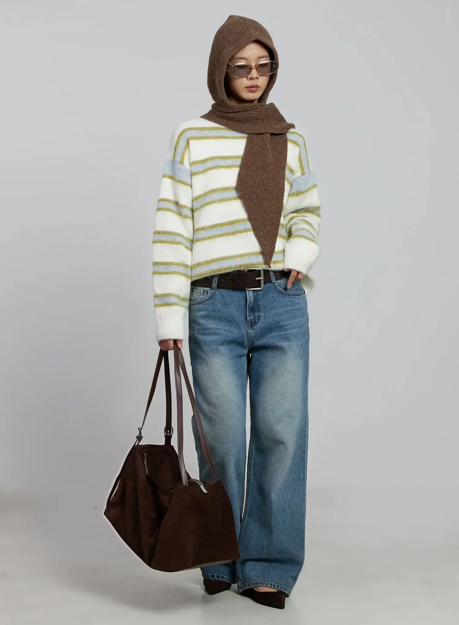 Zahra Vintage Washed Wide Jeans IM520 - Image 13