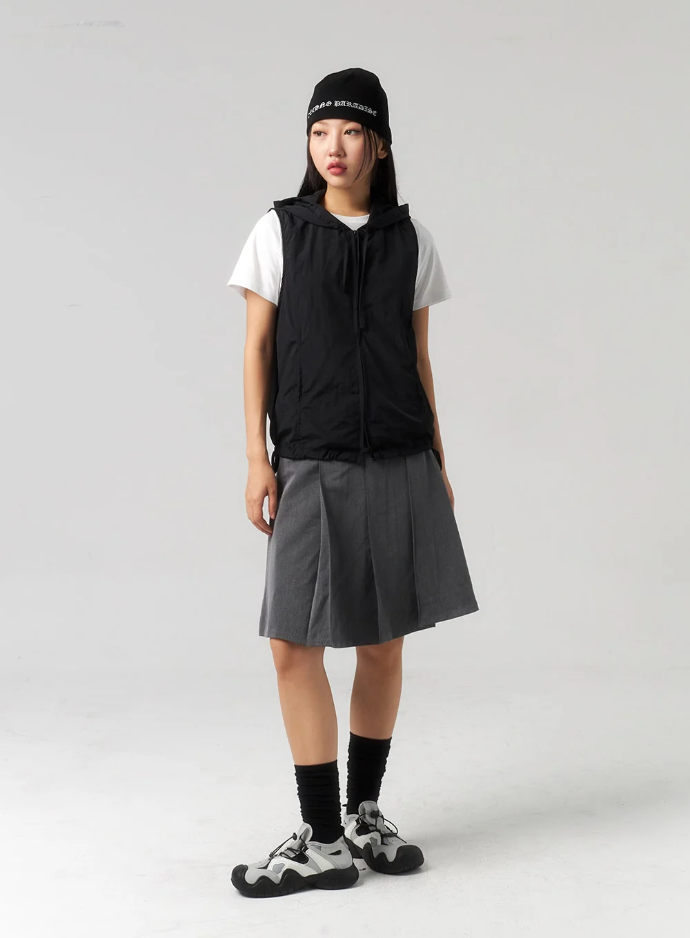 Zip-Up Vest Hoodie CU328 - Image 10