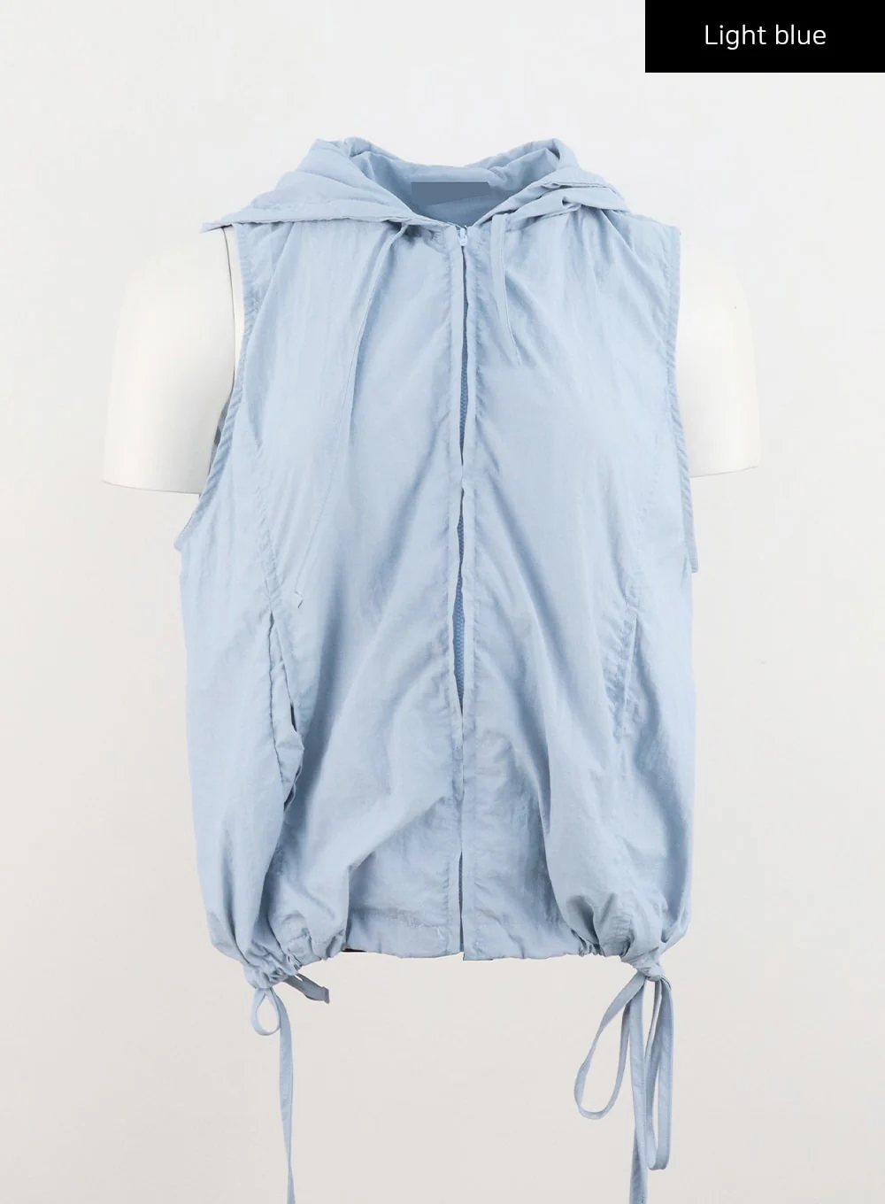 Zip-Up Vest Hoodie CU328 - Image 15