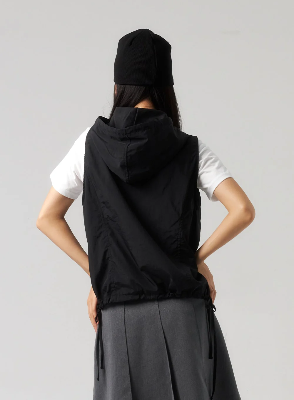 Zip-Up Vest Hoodie CU328 - Image 6