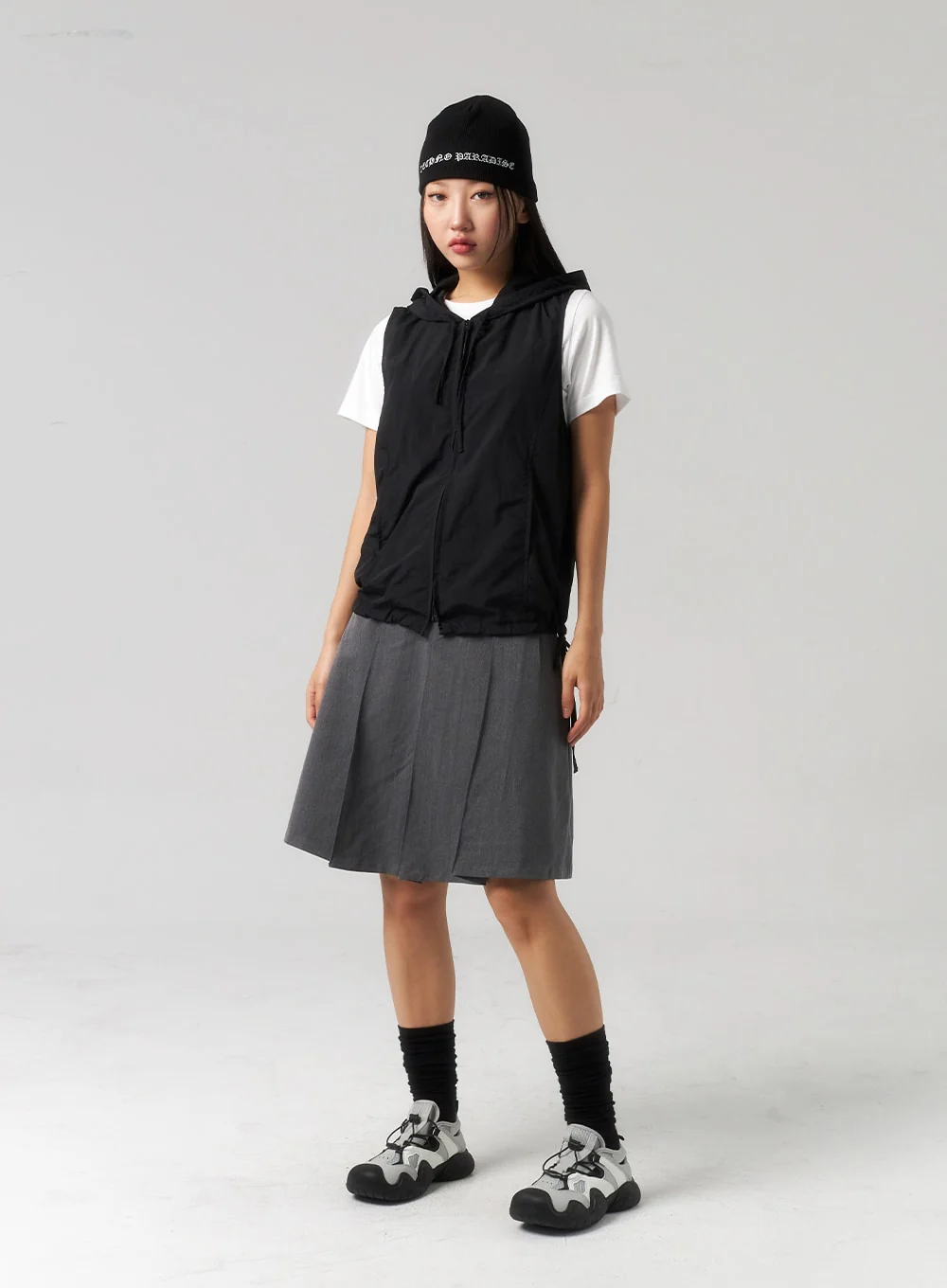 Zip-Up Vest Hoodie CU328 - Image 7