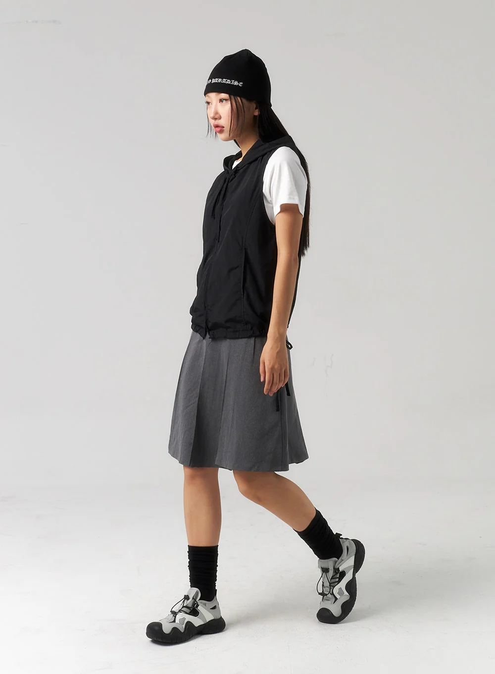 Zip-Up Vest Hoodie CU328 - Image 8