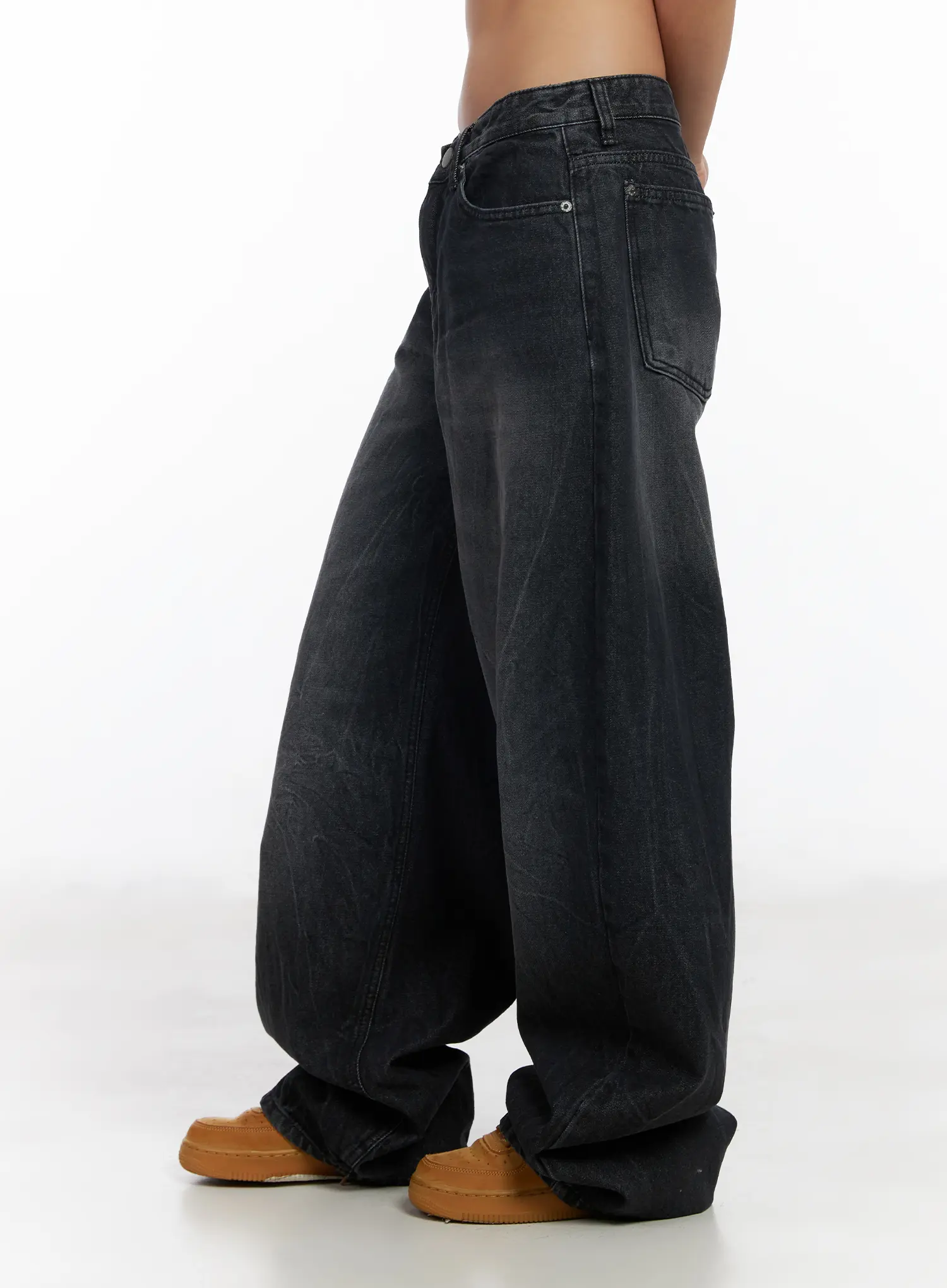 Zoraya Washed Low-Rise Baggy Jeans CM520 - Image 4