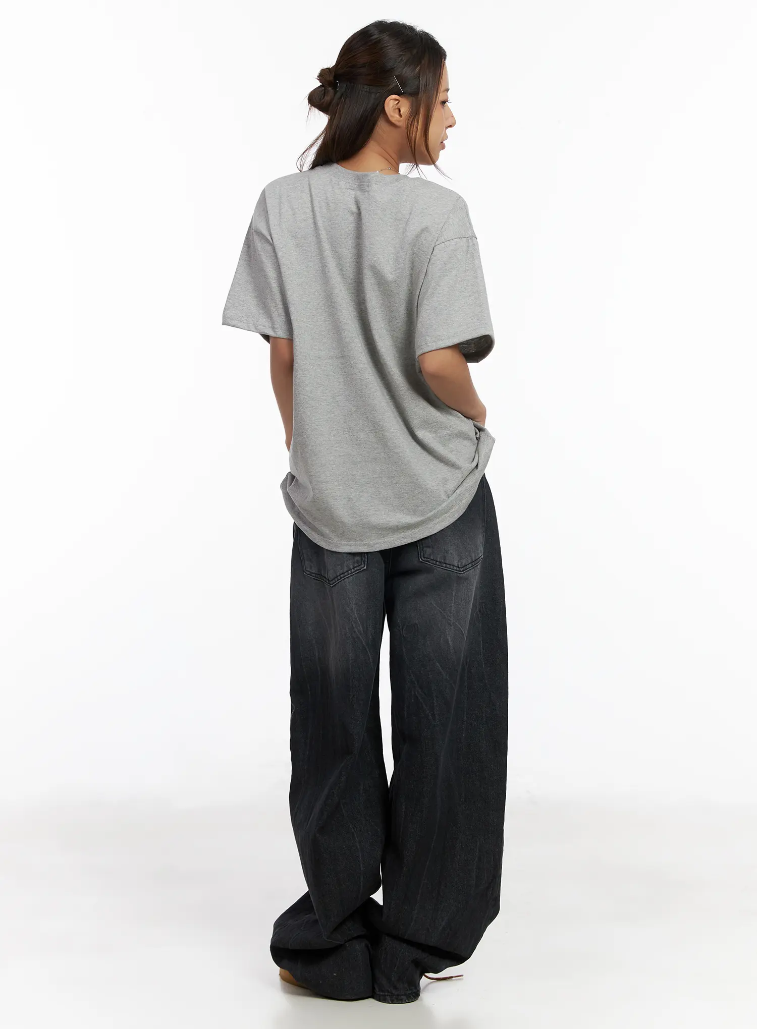Zoraya Washed Low-Rise Baggy Jeans CM520 - Image 8