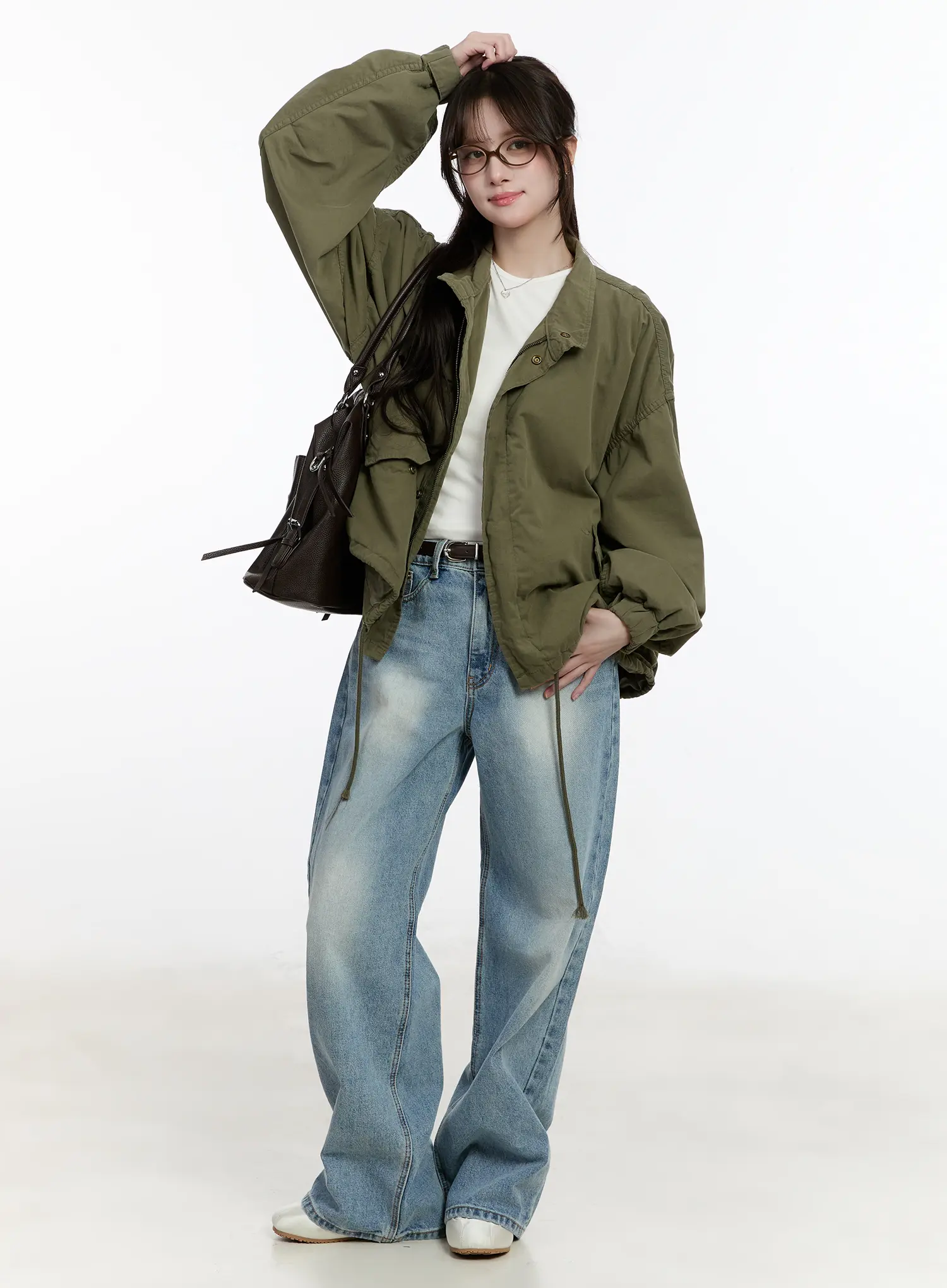 Zyla Classic Wide Leg Jeans CM505 - Image 2