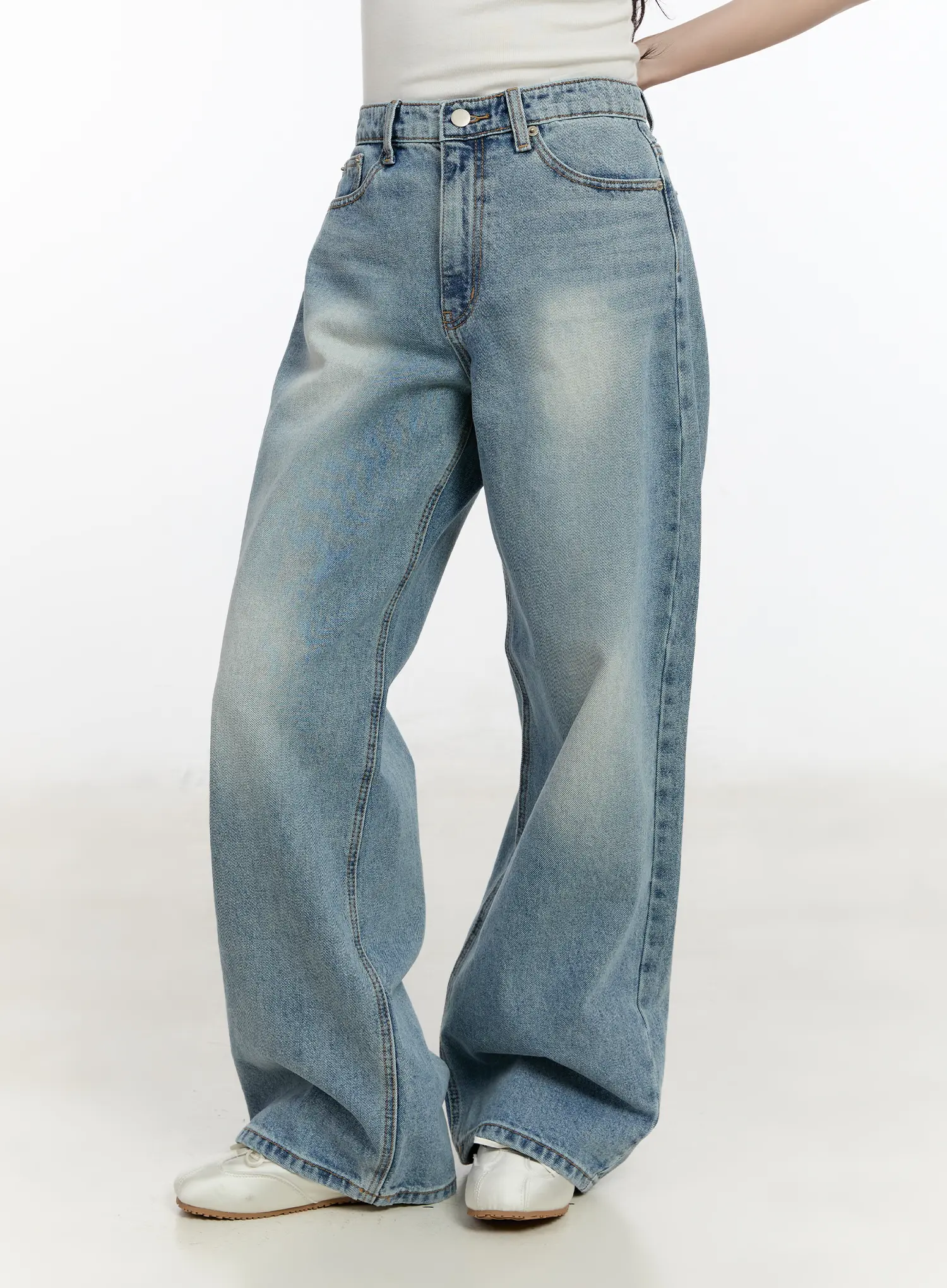 Zyla Classic Wide Leg Jeans CM505 - Image 5