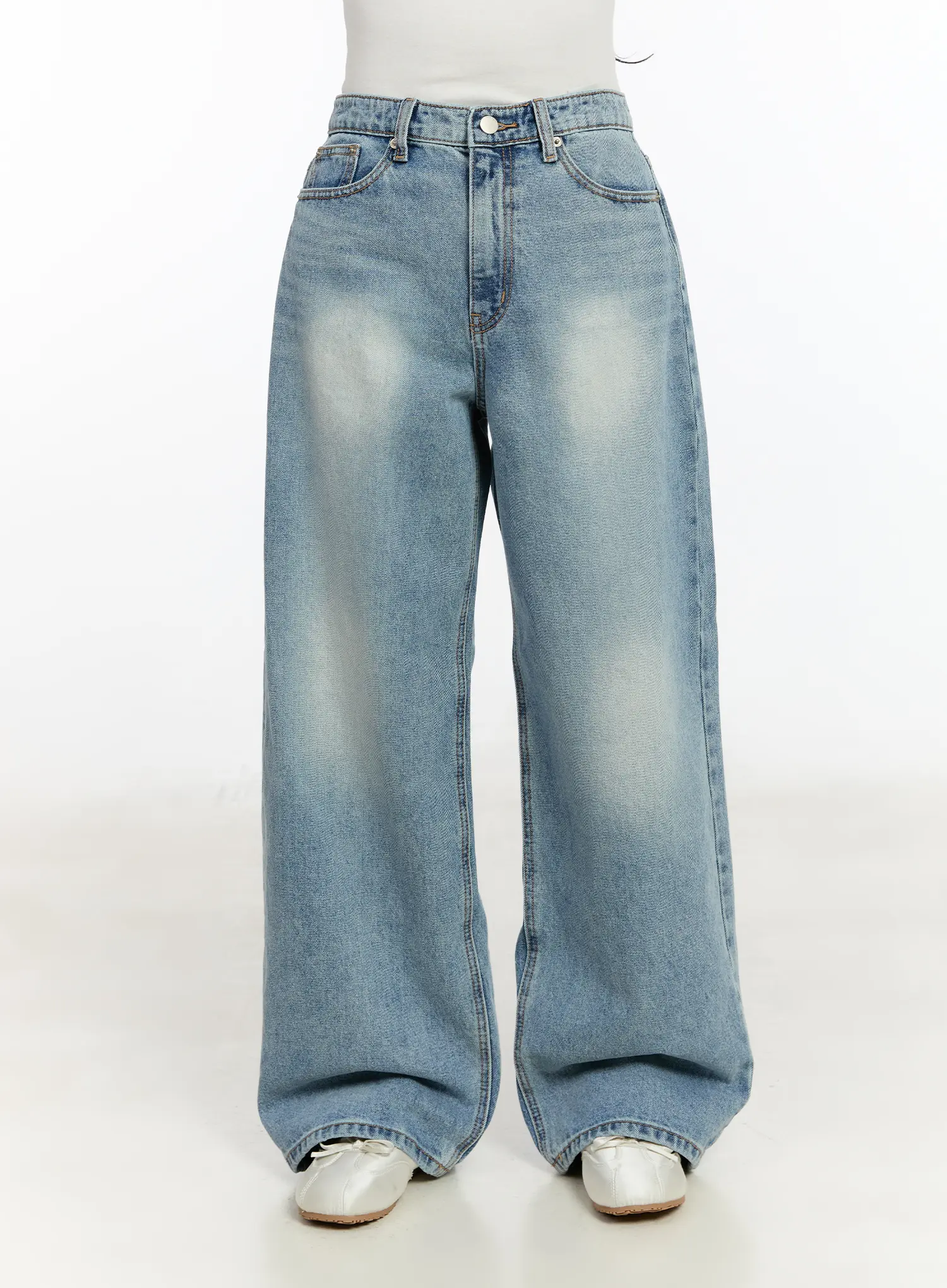 Zyla Classic Wide Leg Jeans CM505 - Image 9